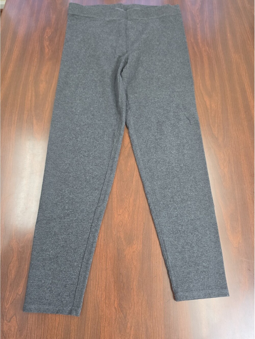 Loft Outlet Gray Cotton Blend Stretch Leggings Size Large Activewear Pants